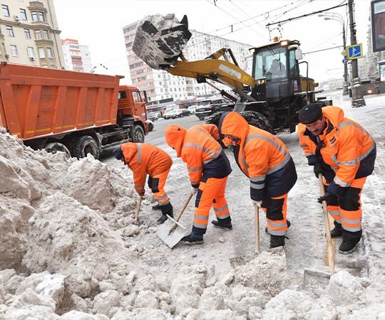Уборка снега в Темрюке и  Краснодарском крае